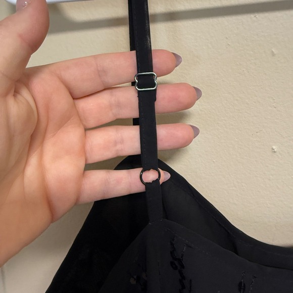 Vintage Y2K Cropped Sequin Cami Top Large Whimsigoth Fairy Glam Grunge Coquette - Picture 12 of 12